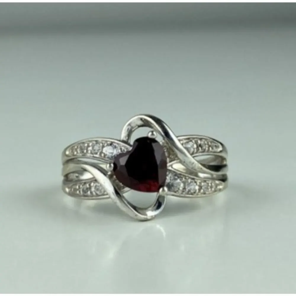 925 Sterling Silver Spinel & CZ 